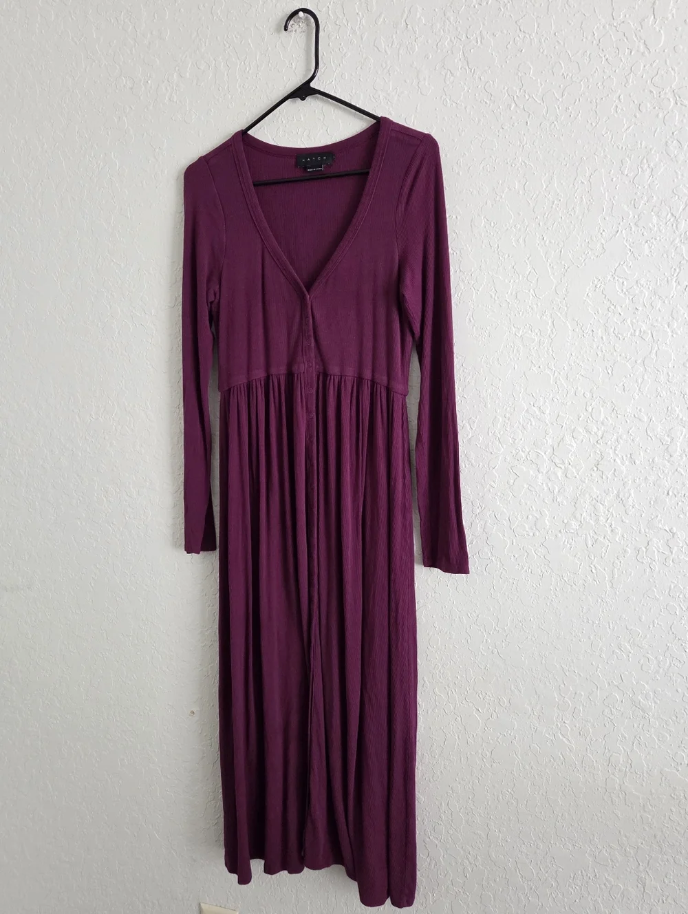 Hatch The Sofest Rib Nursing Dress Maternity Stretchy Long Sleeve - Picture 2 of 8